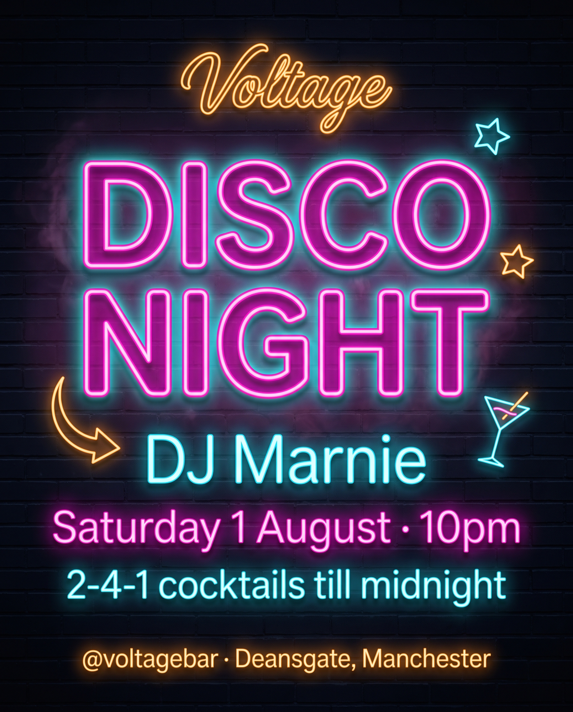 Example event poster