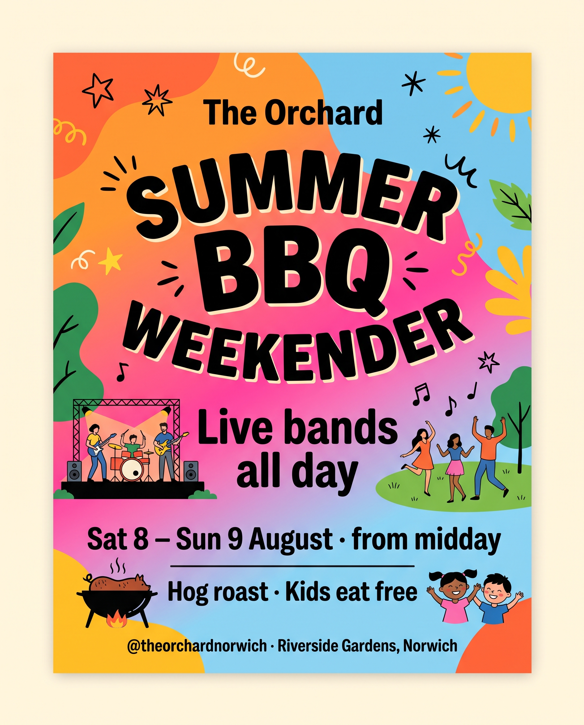 Example event poster
